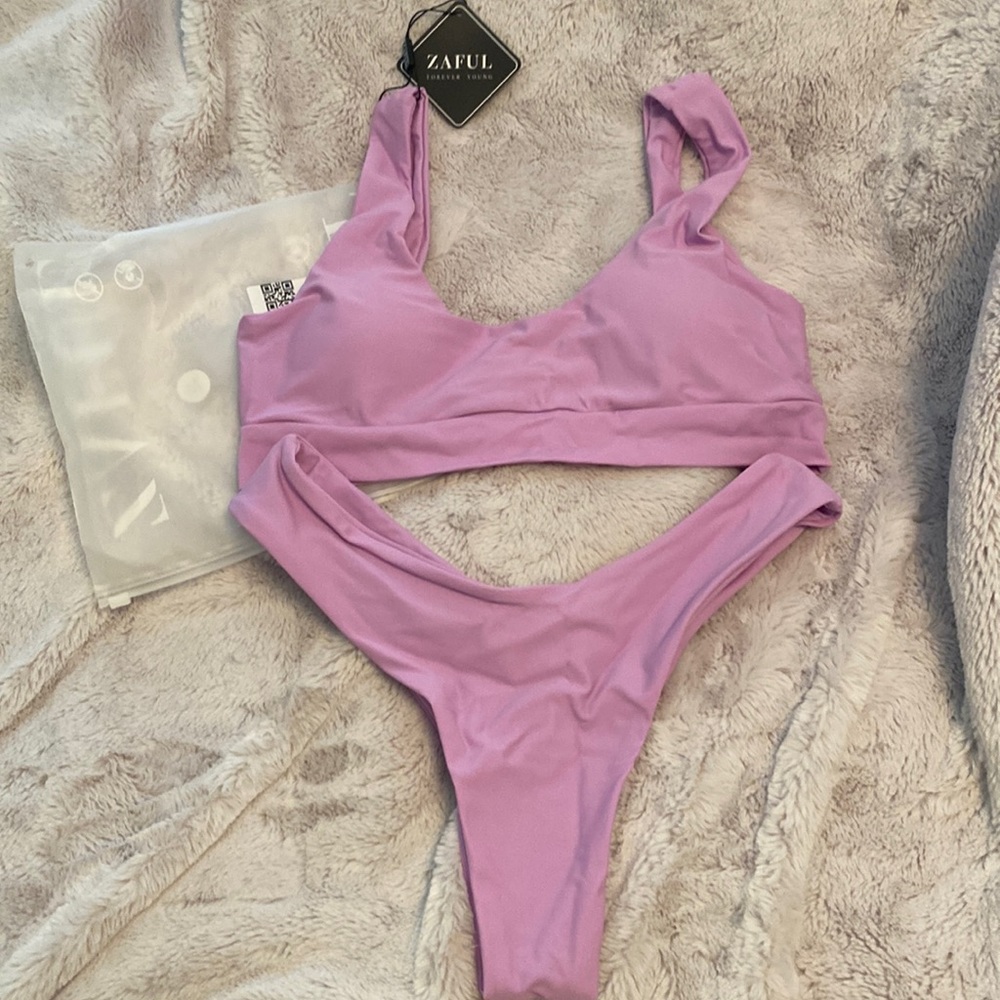 Zaful Purple Bikini